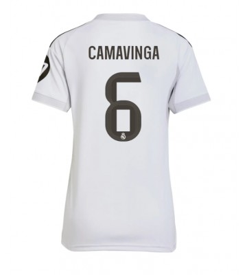 Real Madrid Eduardo Camavinga #6 Hjemmebanetrøje Dame 2025-26 Kortærmet